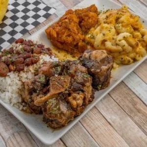 Oxtails with red beans and rice